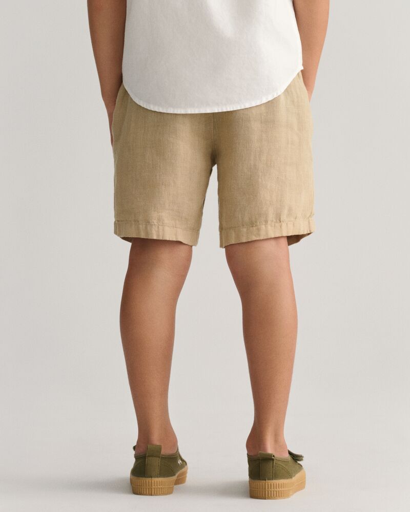 Kids Linen Shorts 92 / DRY SAND