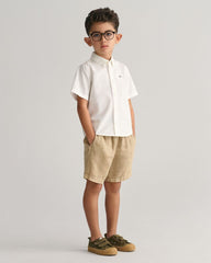 Kids Linen Shorts 92 / DRY SAND
