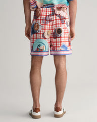Printed Silk Shorts