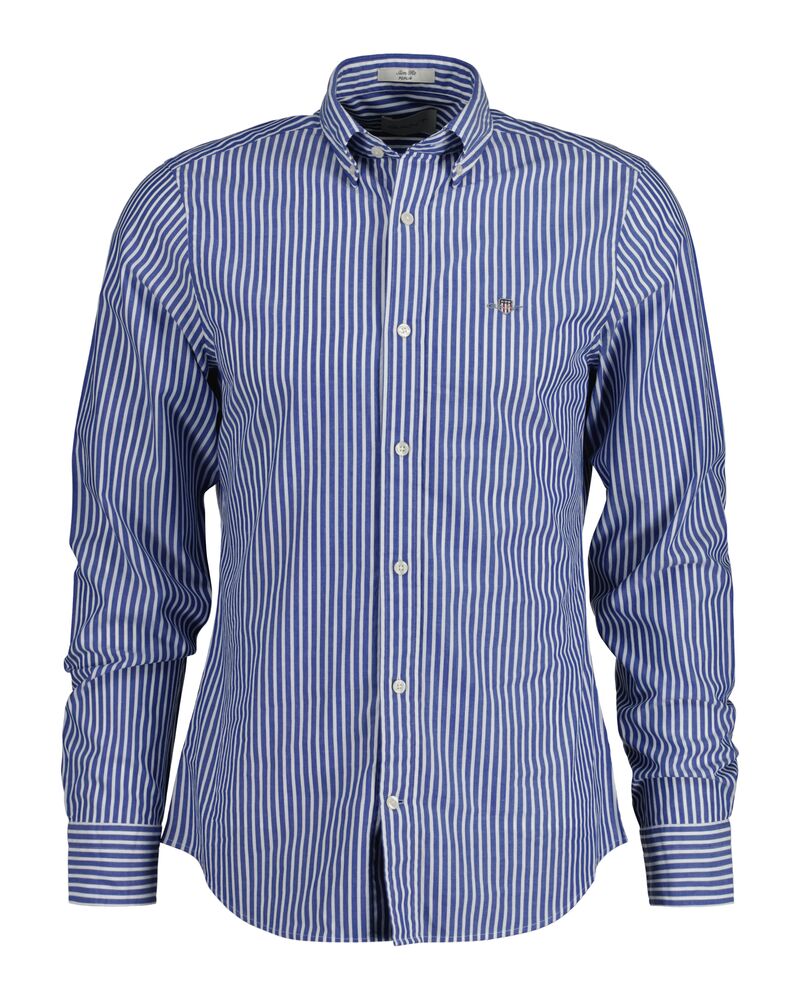 Slim Fit Striped Poplin Shirt