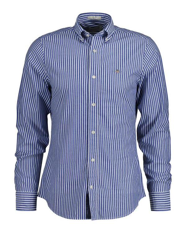 Slim Fit Striped Poplin Shirt