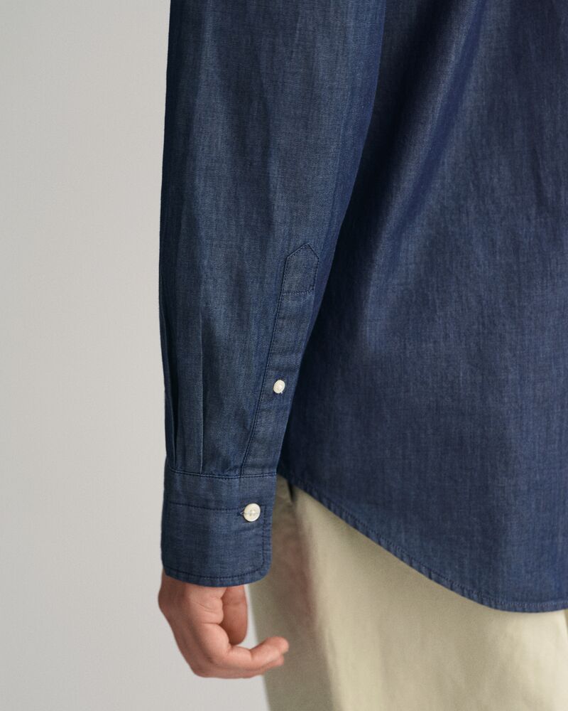 Regular Fit Indigo Shirt DARK INDIGO / S