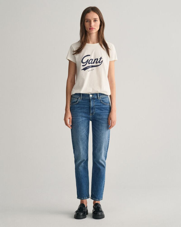 Slim Fit Cropped Jeans
