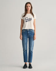 Slim Fit Cropped Jeans