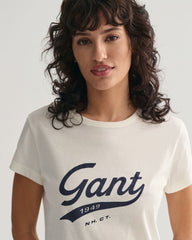 Script Graphic T-Shirt Eggshell / S