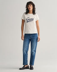 Script Graphic T-Shirt Eggshell / S