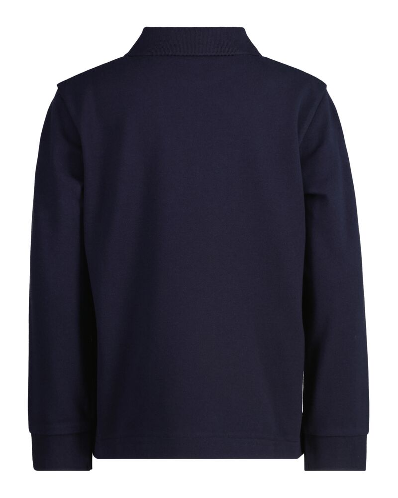 Kids Shield Long Sleeve Polo Shirt