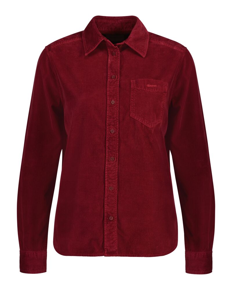 Regular Fit Corduroy Shirt Plumped Red / 34