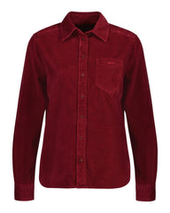 Regular Fit Corduroy Shirt Plumped Red / 34