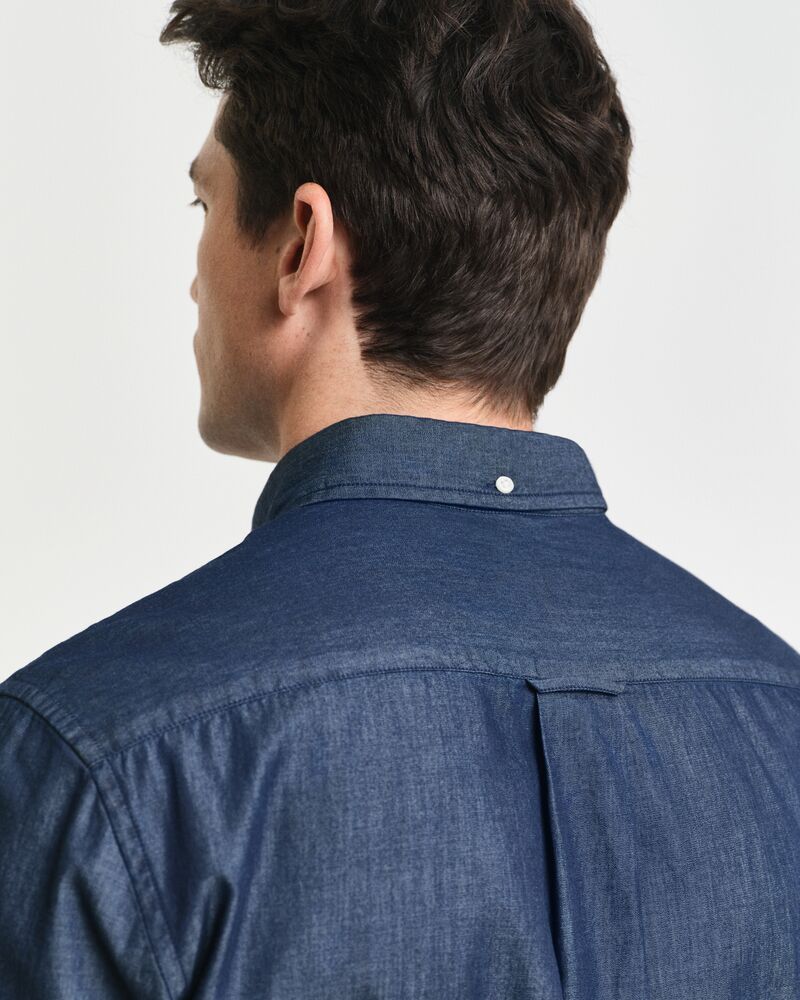 Regular Fit Indigo Shirt DARK INDIGO / S