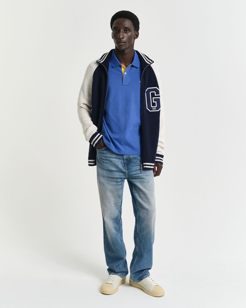 Contrast Piqué Polo Shirt