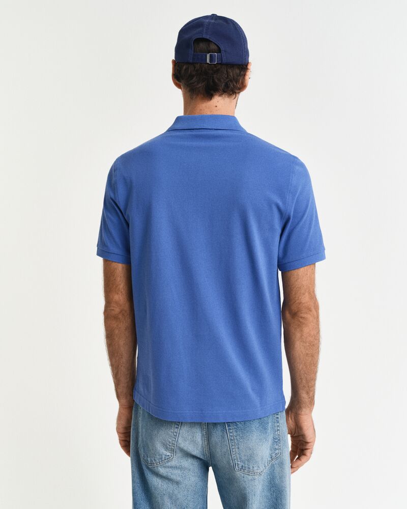 REGULAR Fit Shield Piqué Polo Shirt RICH BLUE / S
