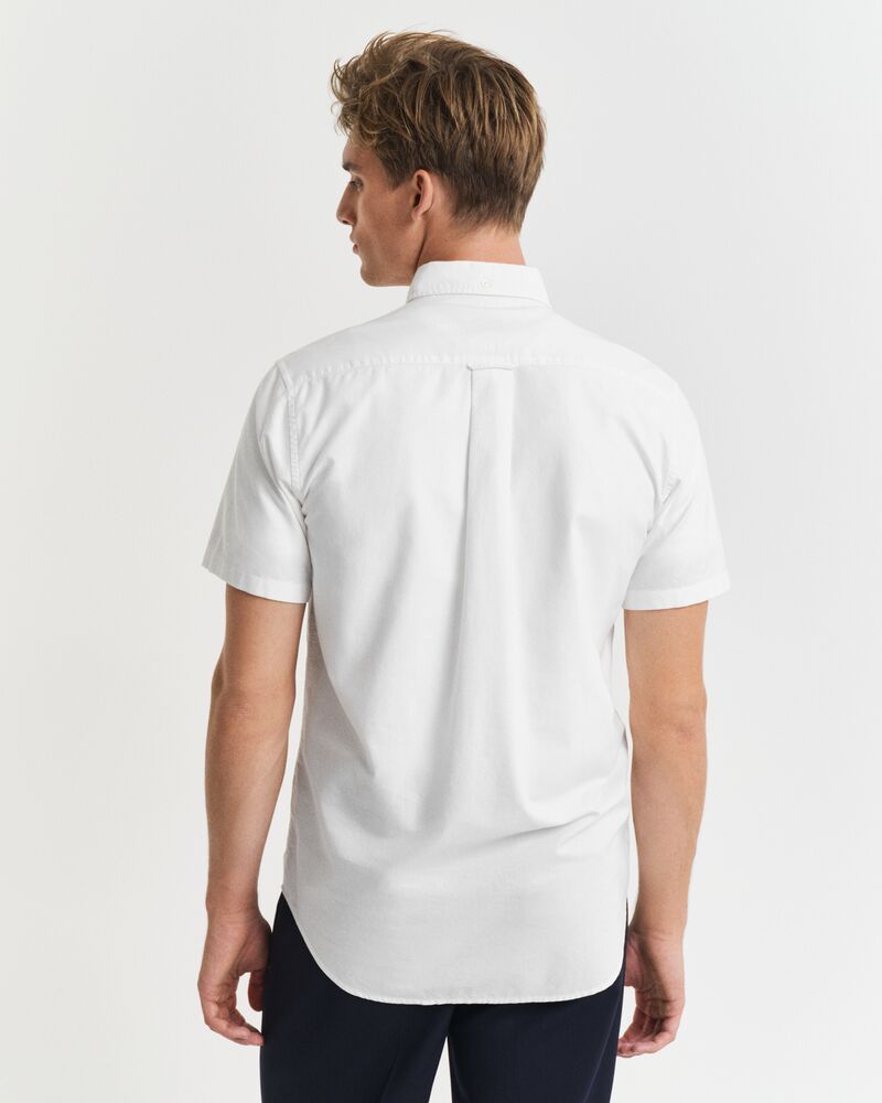 REGULAR Fit  Classic  Oxford Short Sleeve Shirt WHITE / S