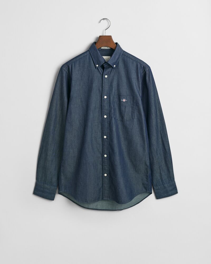 Regular Fit Indigo Shirt DARK INDIGO / S