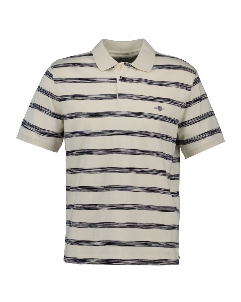 STRIPED POLO CREAM / S