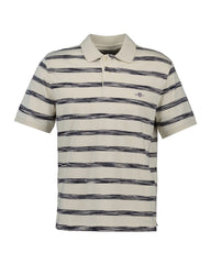 STRIPED POLO CREAM / S