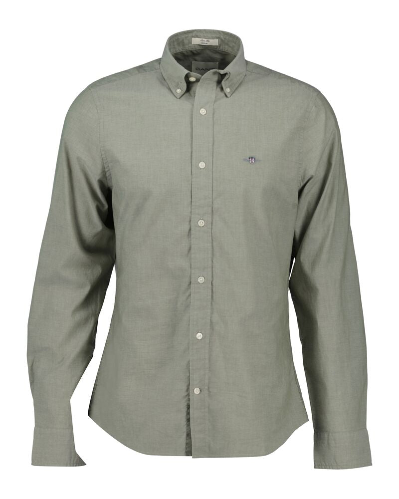 SLIM  CLASSIC SHORT SLEEVE  POPLIN SHIRT CITRUS SORBET / S