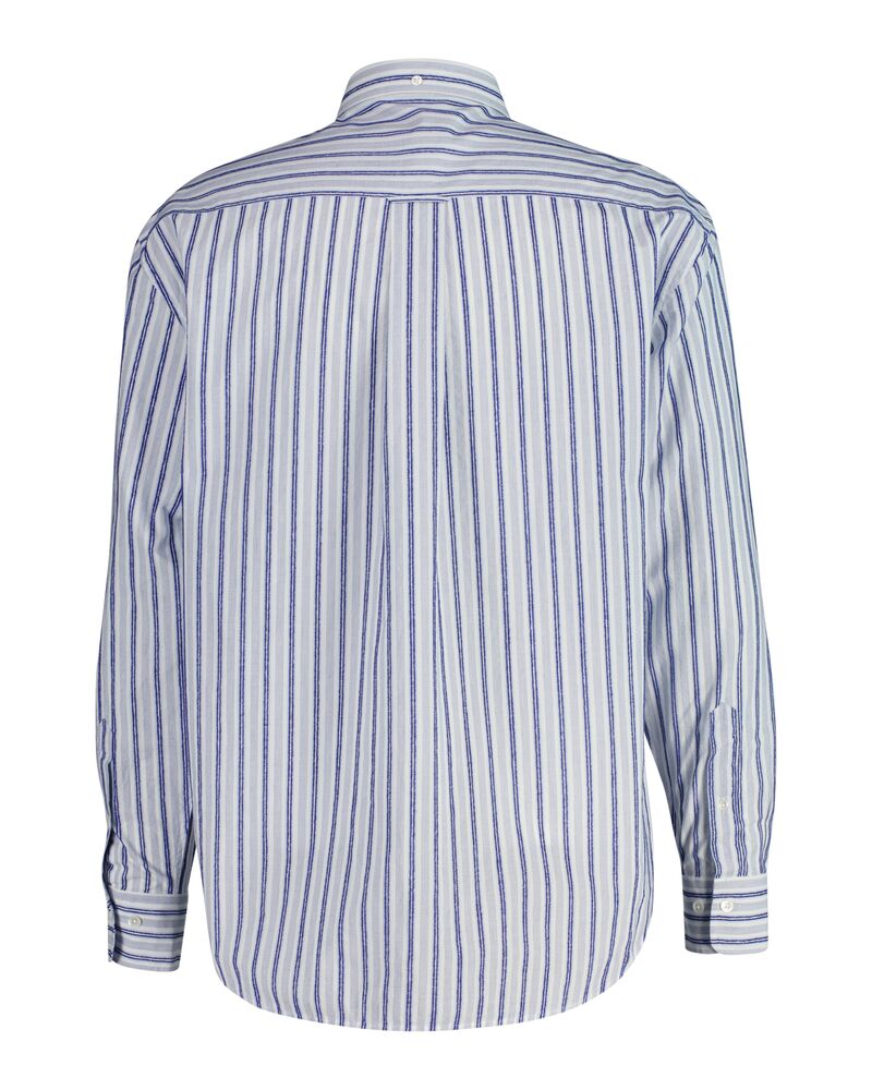 RELAXED Fit Textured Stripe Shirt EGGSHELL / XS
