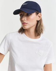REGULAR TONAL SHIELD SS T-SHIRT WHITE / S