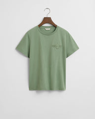 REGULAR TONAL SHIELD SS T-SHIRT KALAMATA GREEN / S
