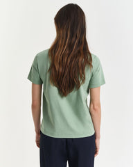 REGULAR TONAL SHIELD SS T-SHIRT KALAMATA GREEN / S