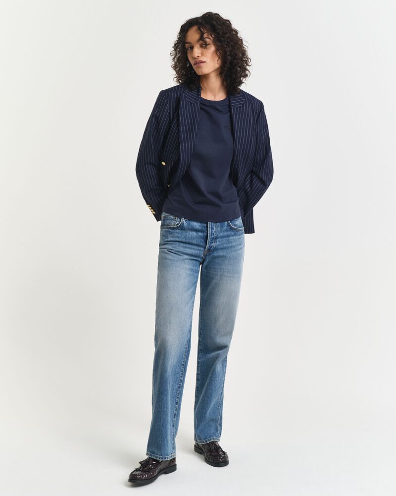 REGULAR TONAL SHIELD SS T-SHIRT EVENING BLUE / S