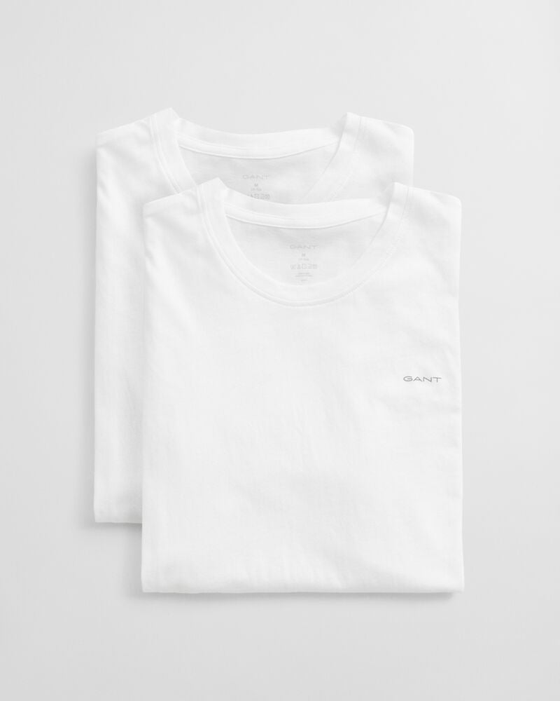2-Pack Crew Neck T-Shirts WHITE / S