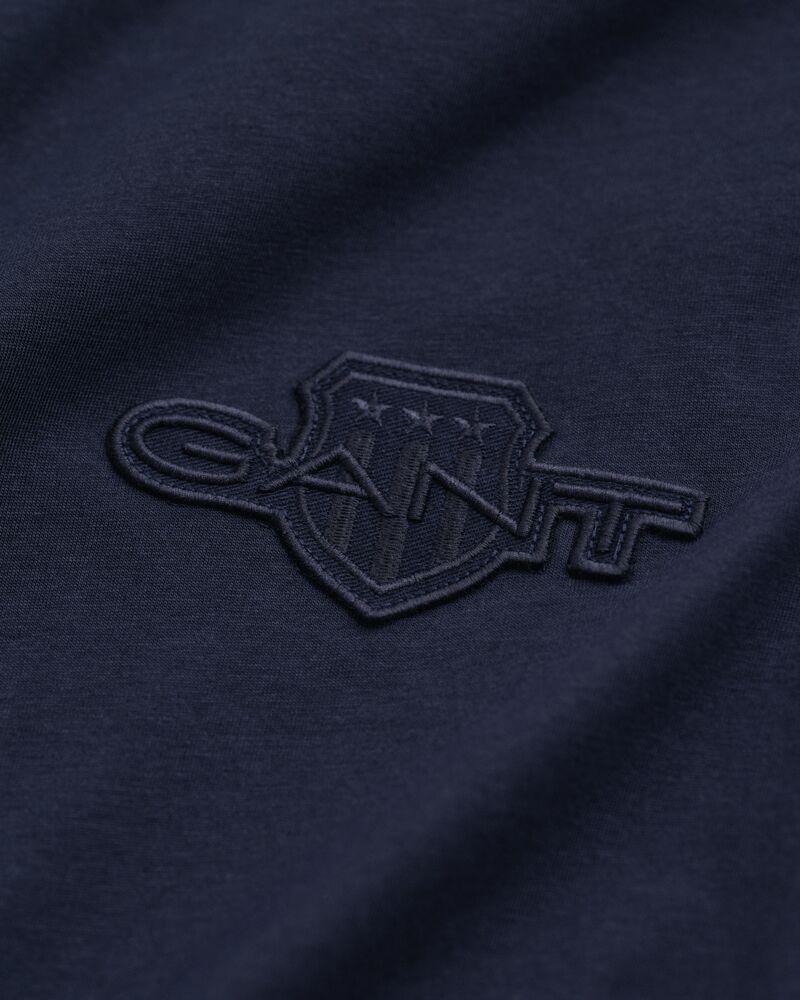 REGULAR TONAL SHIELD SHORT SLEEVE T-SHIRT EVENING BLUE / S