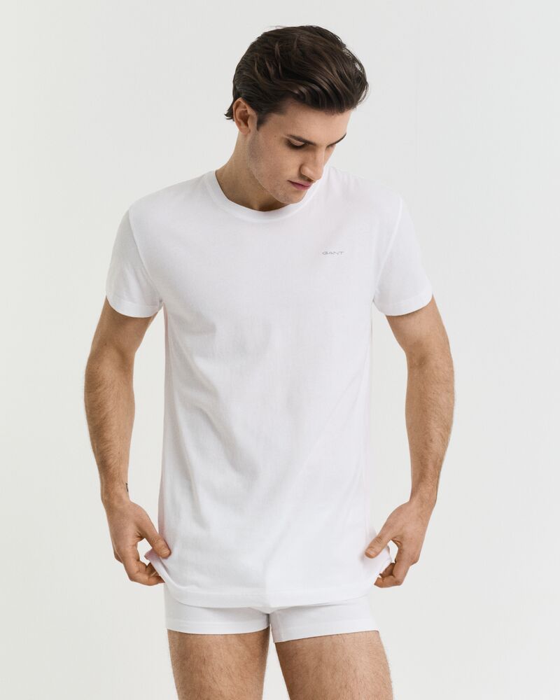 2-Pack Crew Neck T-Shirts WHITE / S