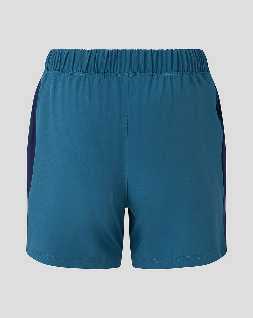 Women's England Cricket Training Shorts - Blue, Comfortable Women’s Cricket Training Shorts