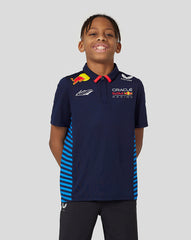 Oracle Red Bull Racing Junior Official Teamline Max Verstappen Short Sleeve Polo Shirt - Red Bull Racing - Night Sky