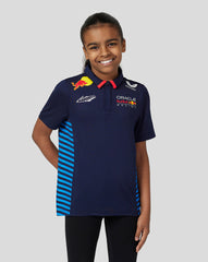 Oracle Red Bull Racing Junior Official Teamline Max Verstappen Short Sleeve Polo Shirt - Red Bull Racing - Night Sky