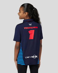 Oracle Red Bull Racing Junior Official Teamline Max Verstappen Short Sleeve Polo Shirt - Red Bull Racing - Night Sky