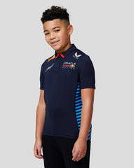 Oracle Red Bull Racing Junior Official Teamline Short Sleeve Polo Shirt - Checo Perez - Night Sky - Formula 1