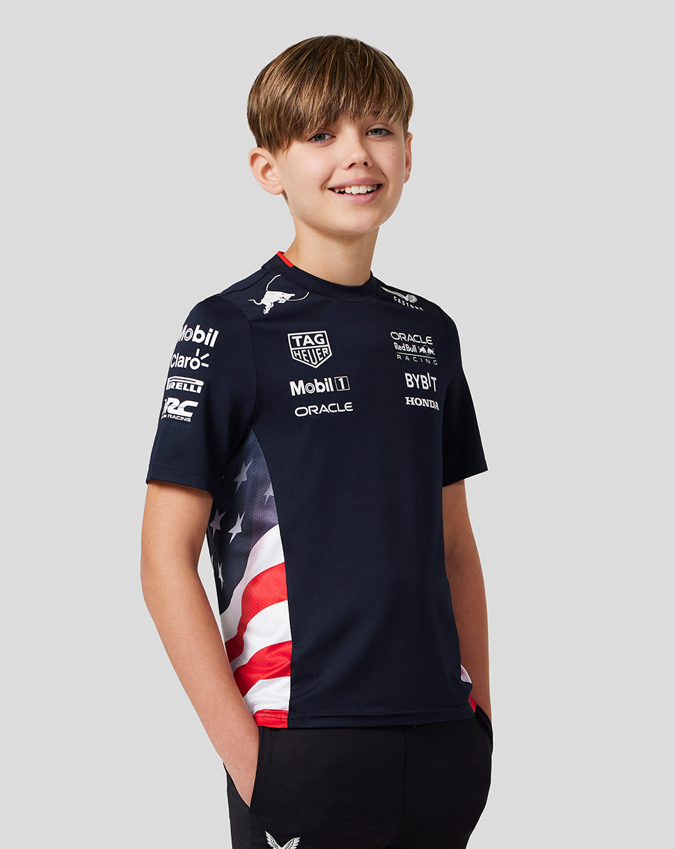 Oracle Red Bull Racing Junior Official Teamline America Race Team T-shirt - Night Sky - Red Bull Racing