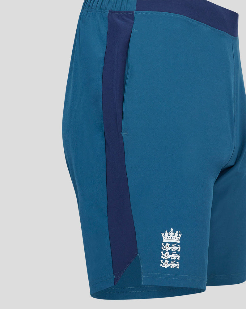 Men’s England Cricket Woven Training Shorts - Blue, Durable Woven Training Shorts for Men