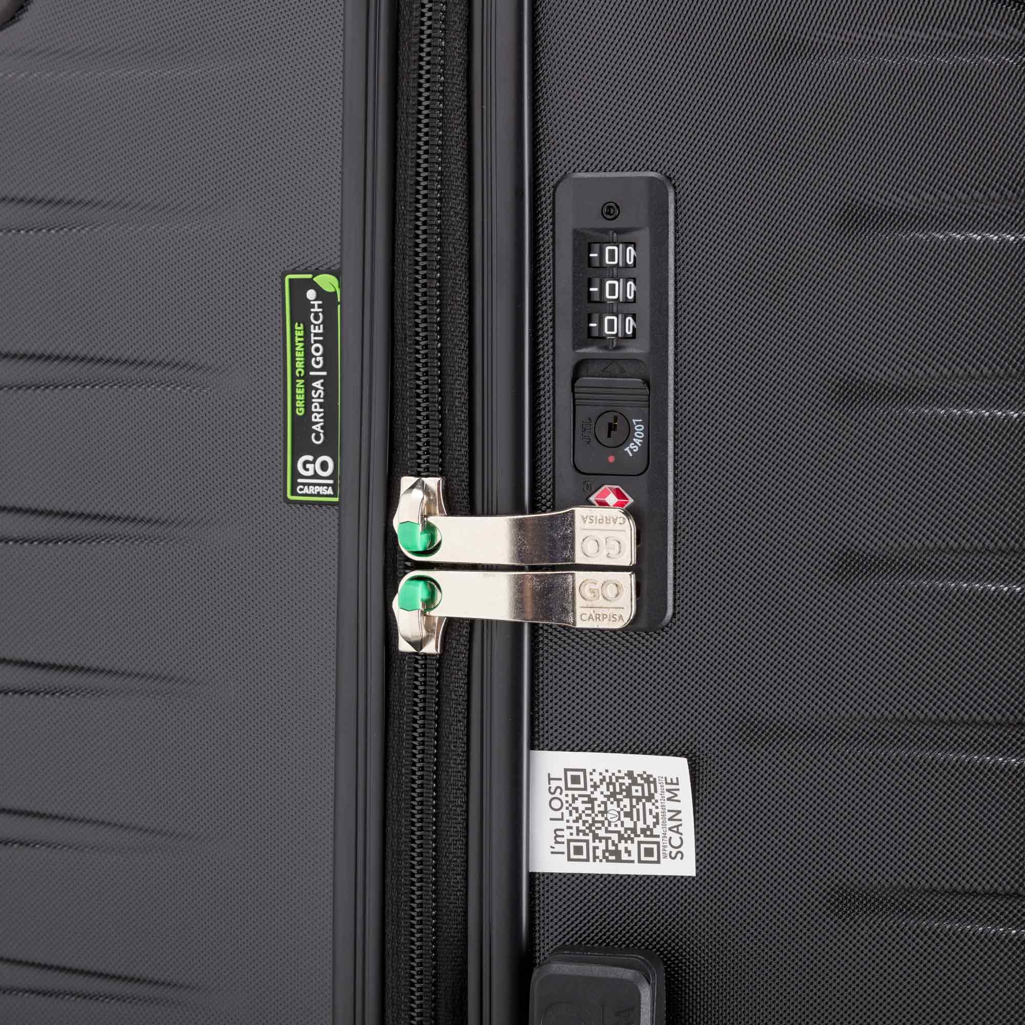 Hard Trolleys L-Gotech Green Single Size / Black