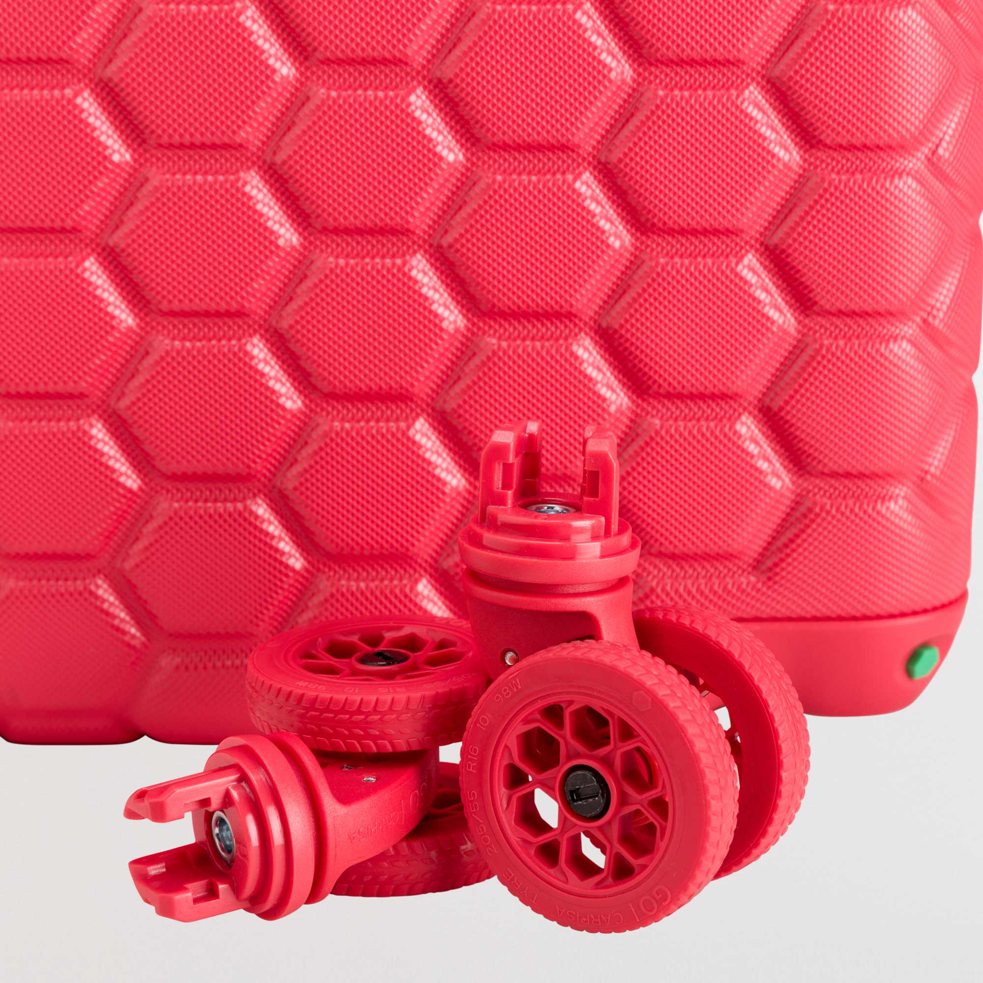 Hard Trolleys L-Gotech Green Single Size / Imperial Red