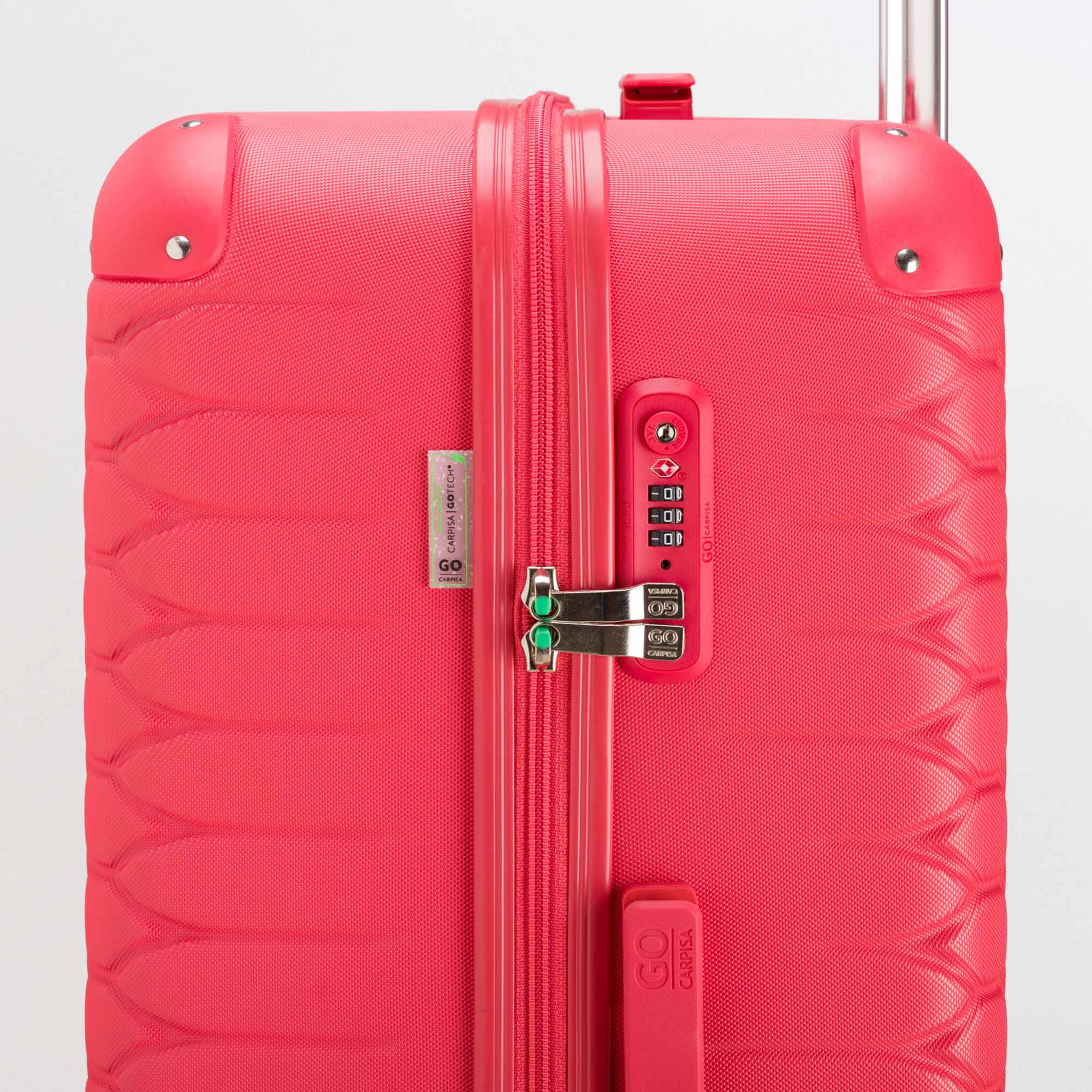 Hard Trolleys L-Gotech Green Single Size / Imperial Red