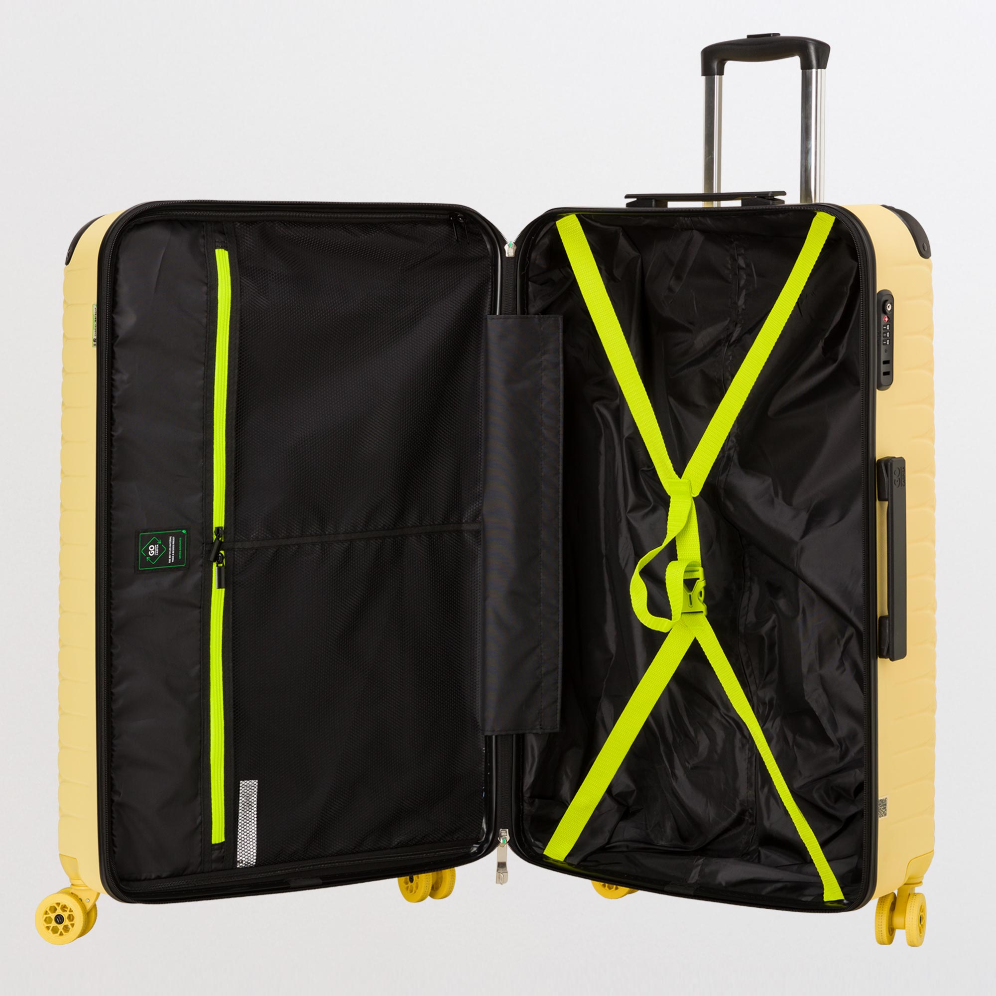 Hard Trolleys L-Gotech Green Fw Single Size / Light Yellow