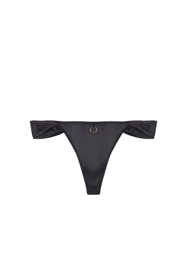 Playful Promises Aneta & Gold Elastic Thong