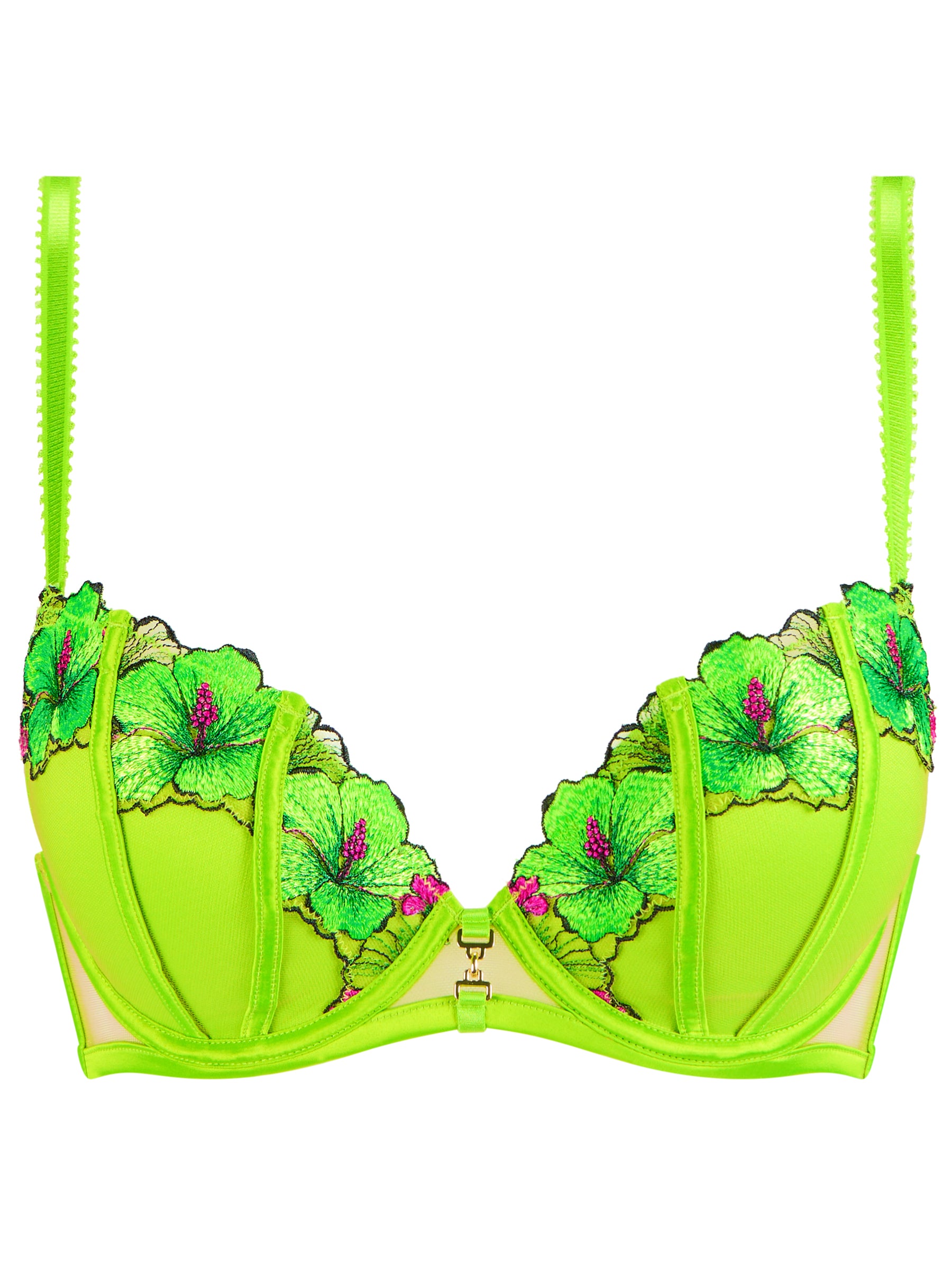 Ann Summers Caged Hibiscus Padded Plunge Bra