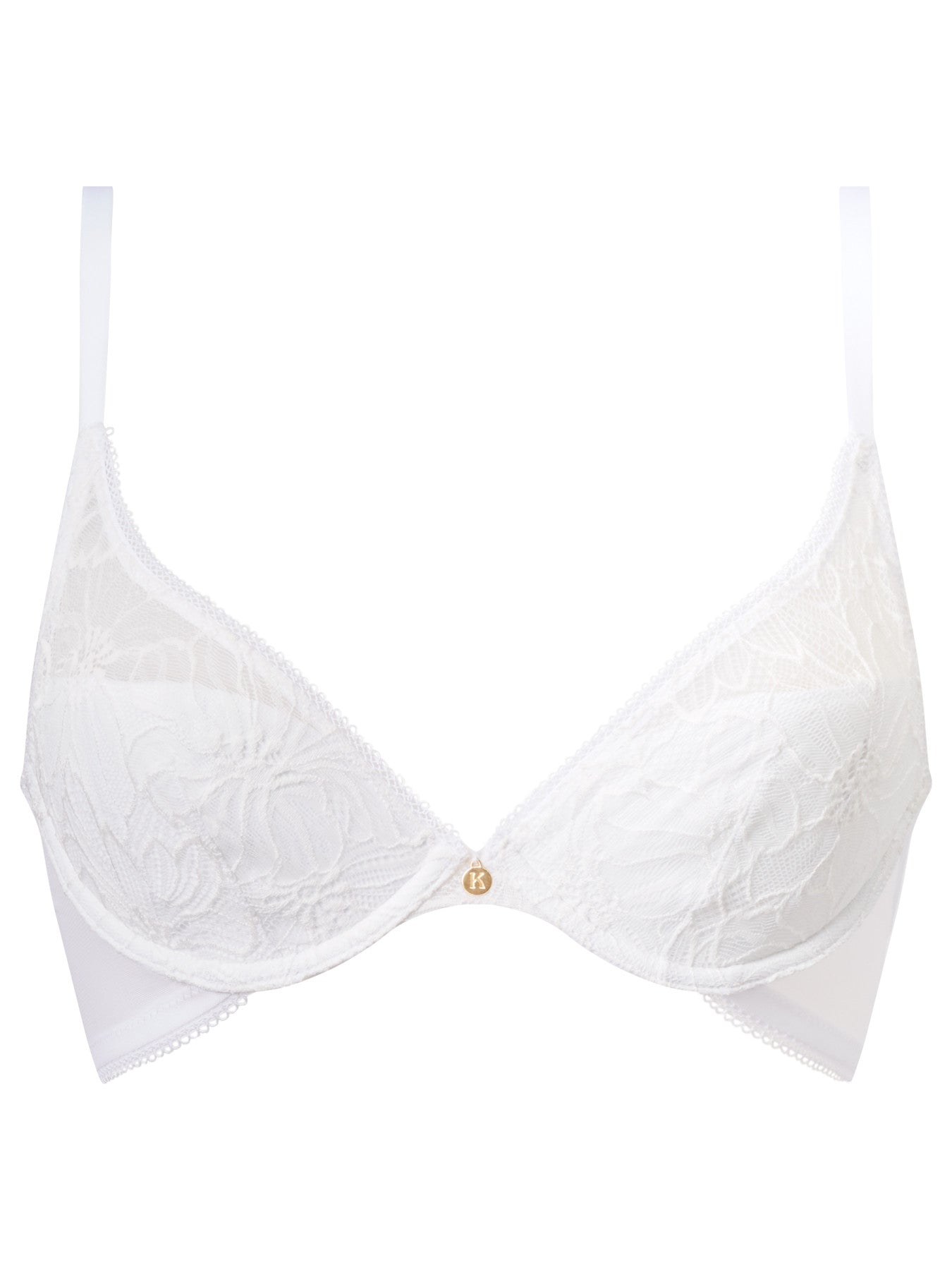 Knickerbox Alice Padded Plunge Bra White