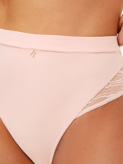 Ann Summers Charlotte High-Waisted Thong Light Pink