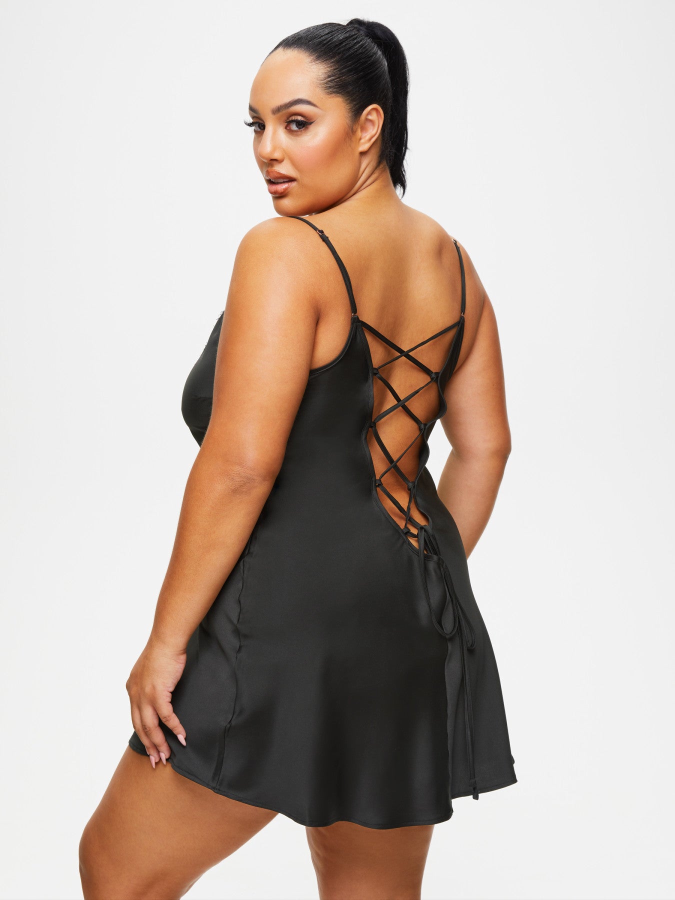 Ann Summers Cherryann Satin Lace Chemise Lingerie