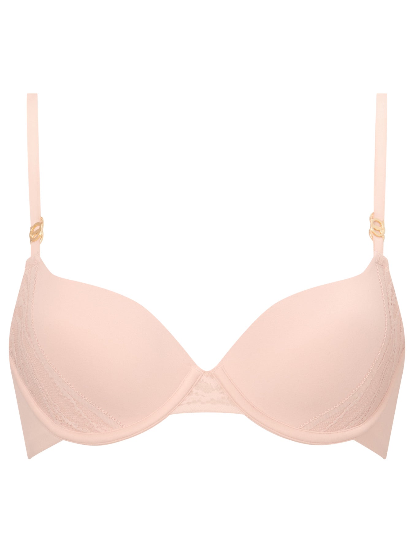 Ann Summers Charlotte Underwired Padded Plunge Bra Light Pink