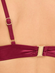 Ann Summers KBX Swim Shimmer Wired Bikini Top Red