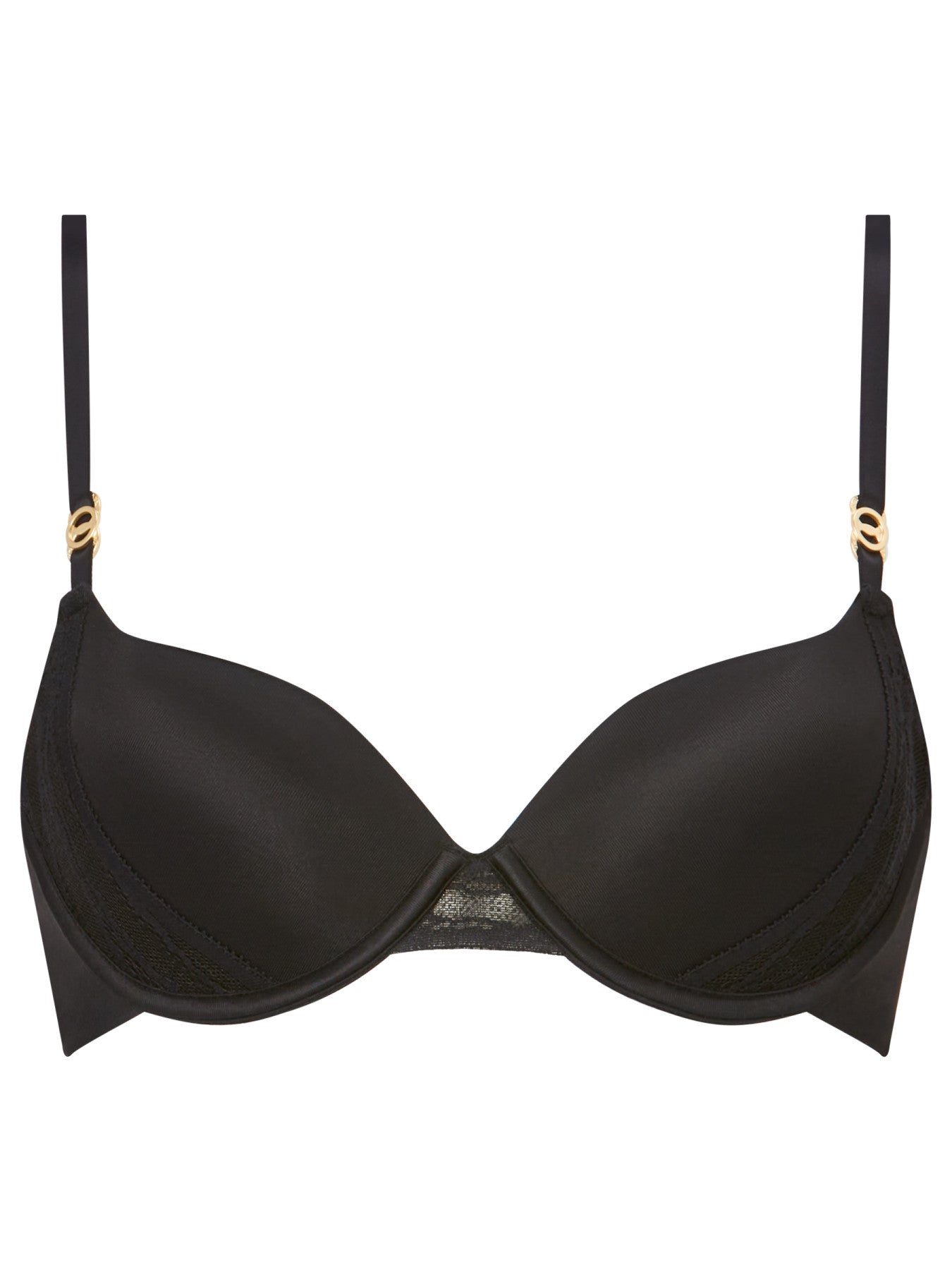 Ann Summers Charlotte Underwired Padded Plunge Bra Black