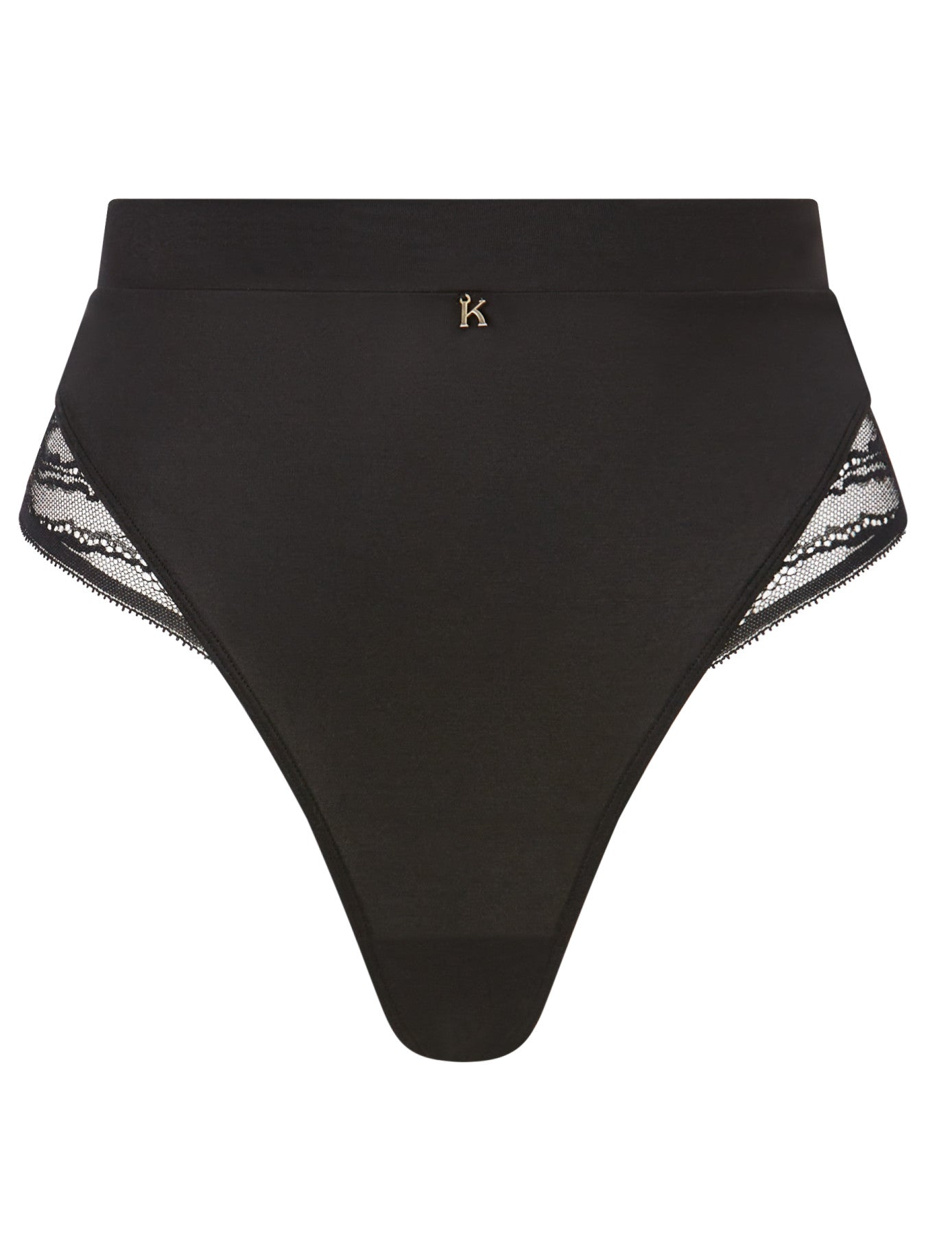 Ann Summers Charlotte High-Waisted Thong Black