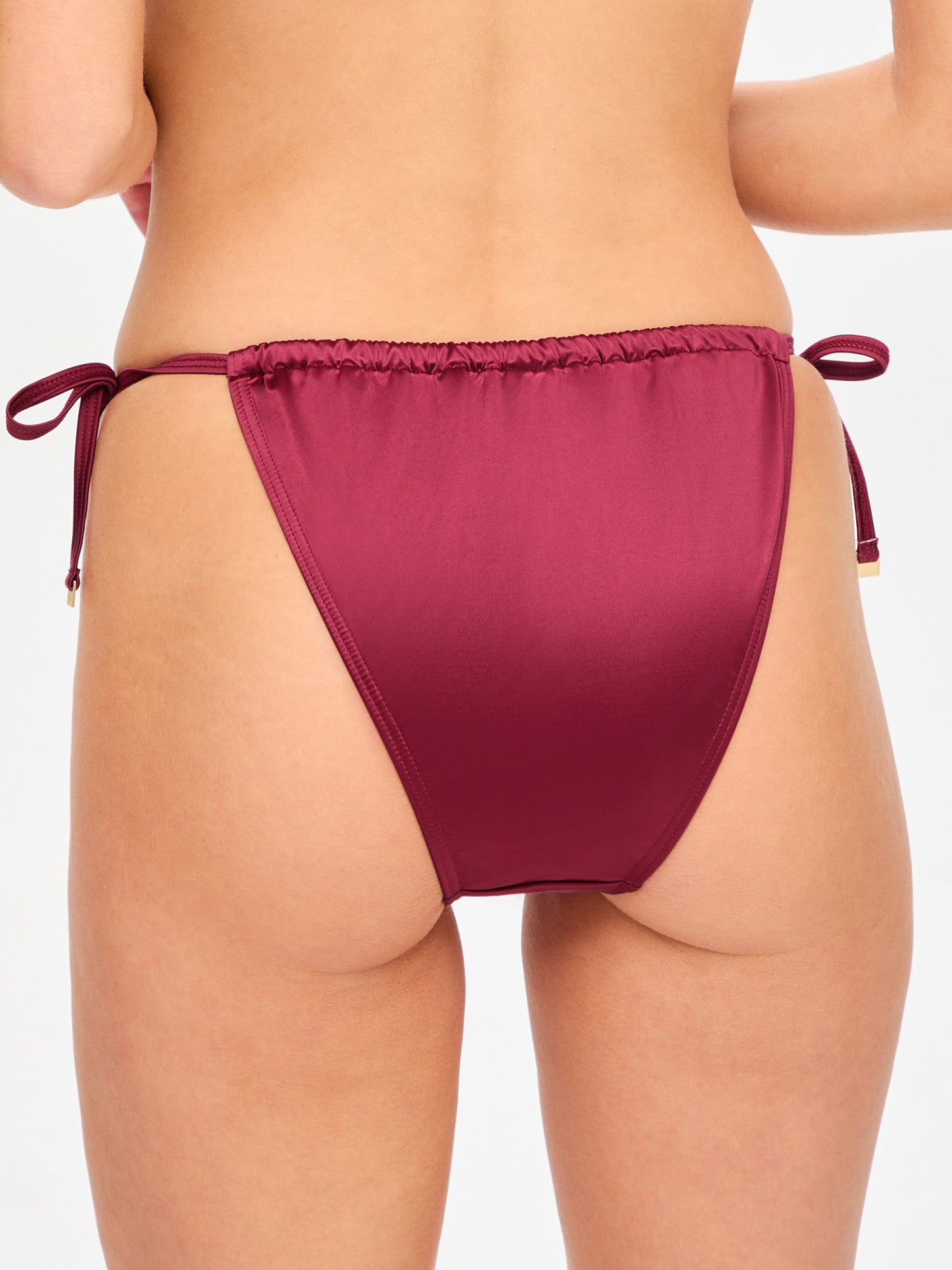 Ann Summers KBX Swim Shimmer Tanga Bikini Bottom Red